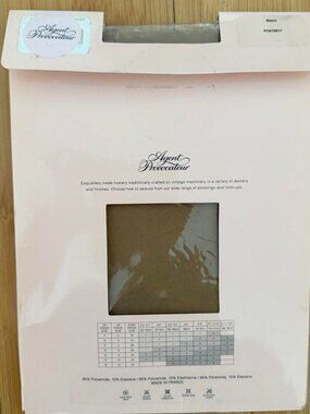 Agent Provocateur Black & Champagne Stockings - Size S